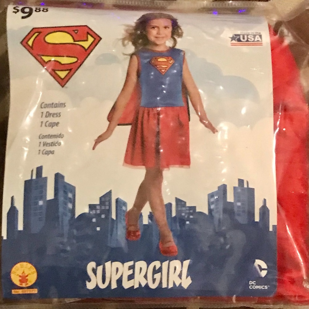 SUPERGIRL Halloween Costume for Girls 10-12 yrs. Old